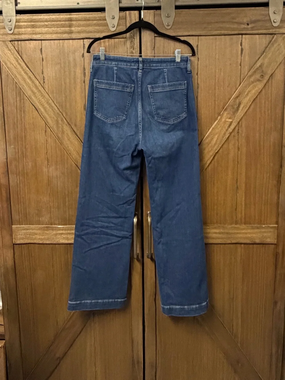 J. Crew Soft Denim High Rise Trouser Jean in Surf Shore Wash Size 28
